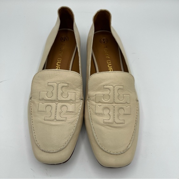 Tory Burch Shoes - Tory Burch Cream Leather Loafers